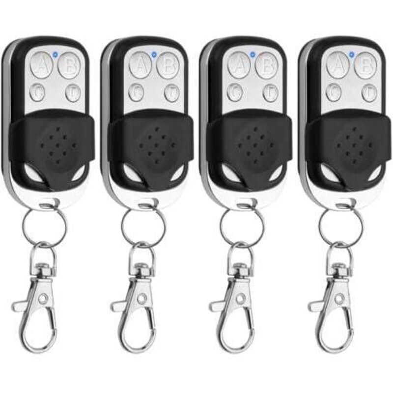 Télécommande Universelle Pour Portail Et Garage – 3 Pièces, Fréquence 433,92 Mhz, 4 Boutons, Boîtier Coulissant, Compatible Clé