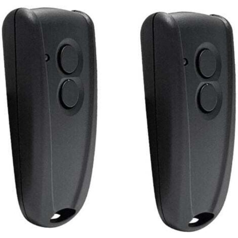 Télécommande Porte De Garage 433 Mhz – Lot De 2 Unités Compatibles Rse2/rsc2, Sans Fil, 2 Boutons