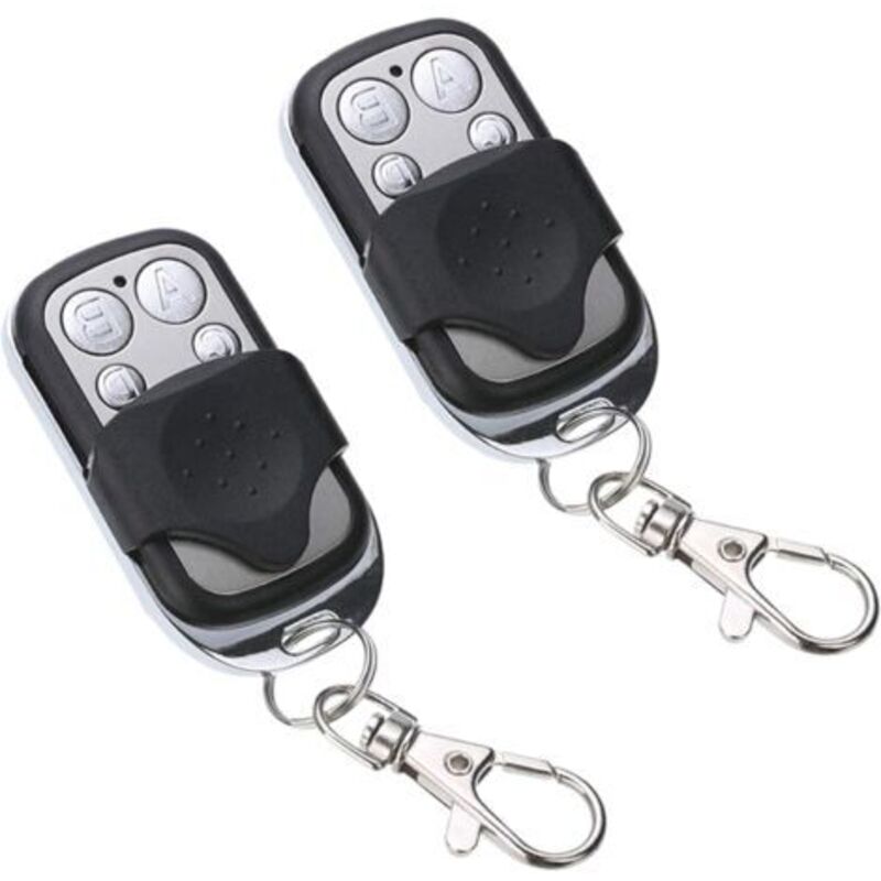 Télécommande Universelle [lot De 2] Télécommande De Portail Universelle 433mhz Pour Portes De Garage Automatiques