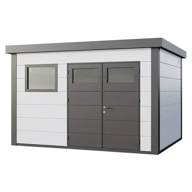 Gerätehaus Classico 3930+ Weiß 388 cm x 298 cm