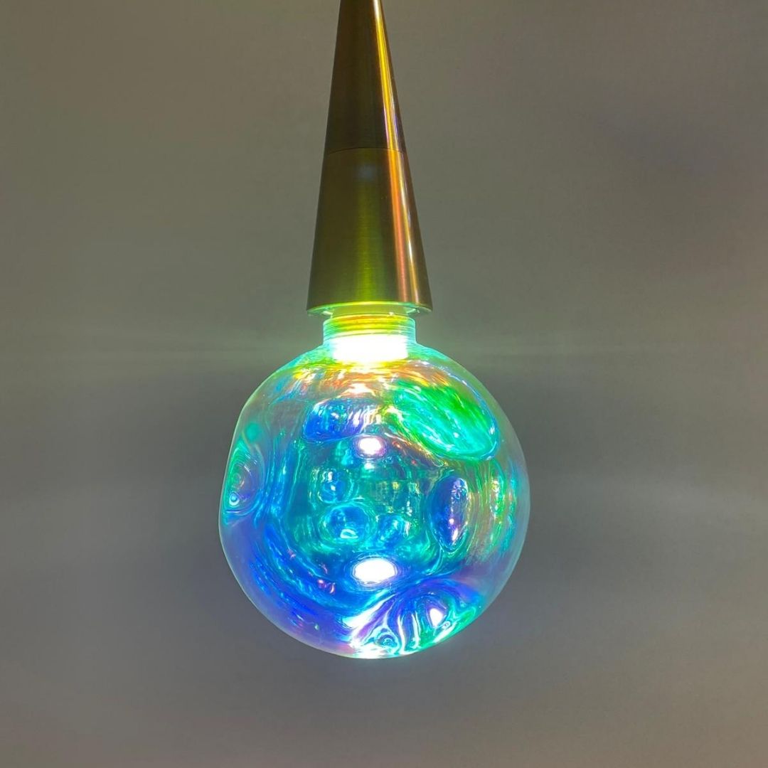 Dekorative Led-lampe Mit Unregelmäßigem Kristall, E27, 3,5 W, 3000 K, G126, Verschiedene Farben