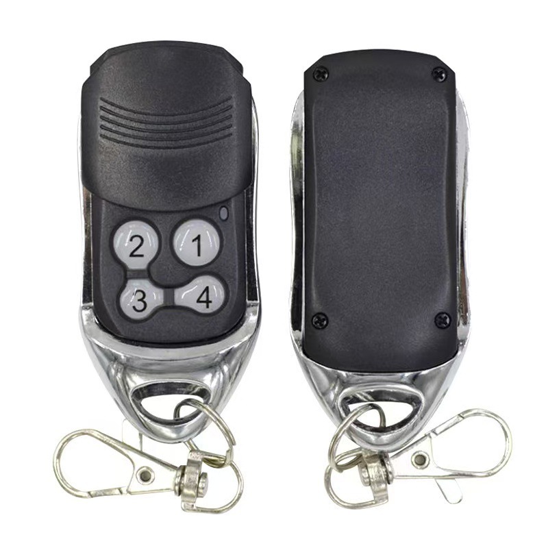 Télécommande Universelle 433,92 Mhz Pour Portail Et Porte De Garage – Copie Facile Sans Programmation, 4 Boutons Métalliques, Compatible Avec Systèmes Doorhan-4 Et Autres Récepteurs Standard – Lot De