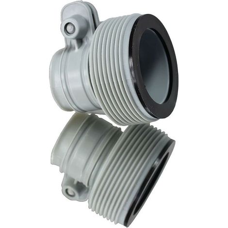 Lot De 2 Adaptateurs B Pour Pompe À Filtre – Compatibilité Bestway 58236 Et Intex 10722 – Diamètre Tuyaux 32 À 38 Mm