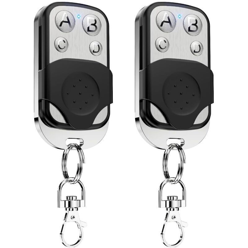 Télécommande Universelle 433,92 Mhz Pour Portail Et Porte De Garage, 4 Touches, Code Fixe, Sans Fil, Compatible Système Coulissant