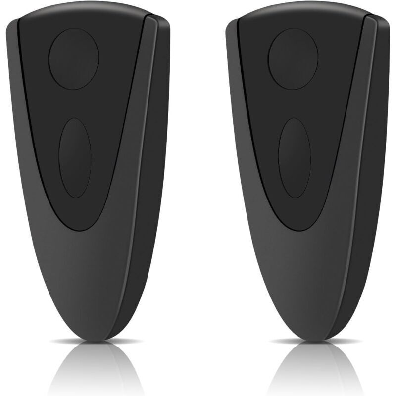 Émetteur Portatif 2 Canaux 433,92 Mhz Pour Porte De Garage – Compatible Avec Novotron 502/504/512/514, Max43-2, Mix43-2 Et Tormatic
