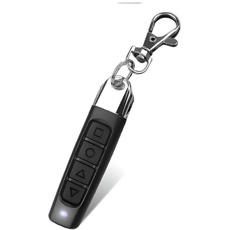 Télécommande Universelle 4 Canaux 3 Fonctions Pour Porte De Garage – Clonage Automatique 433,92 Mhz – Duplicateur Noir