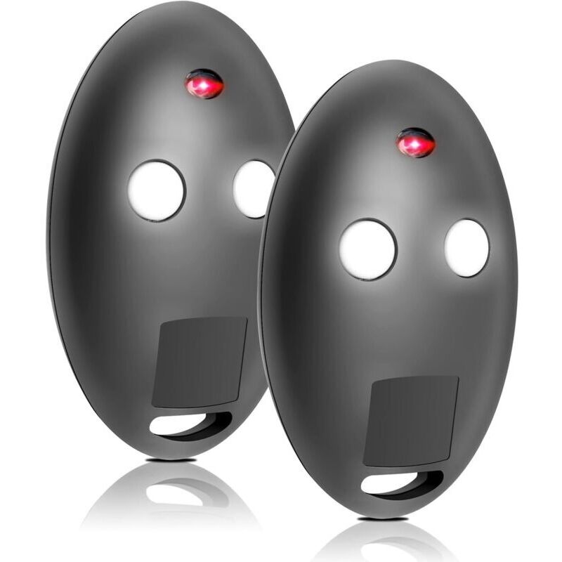 Télécommande 2 Canaux 433 Mhz Rolling Code Pour Portail Automatique Et Garage – Lot De 2 Télécommandes Compatibles Avec Systèmes Mitto2