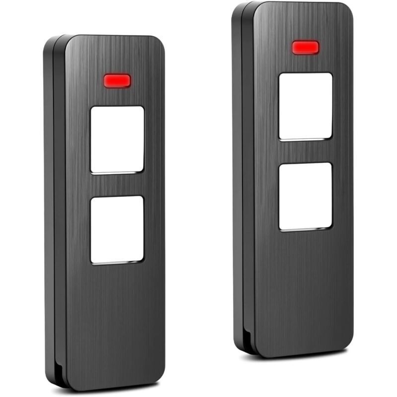 Lot De 2 Télécommandes De Remplacement Pour Portail Ou Porte De Garage, Fréquence 868,8 Mhz, 2 Canaux, Compatible Avec Systèmes Manuels S0mm Et Somloq2