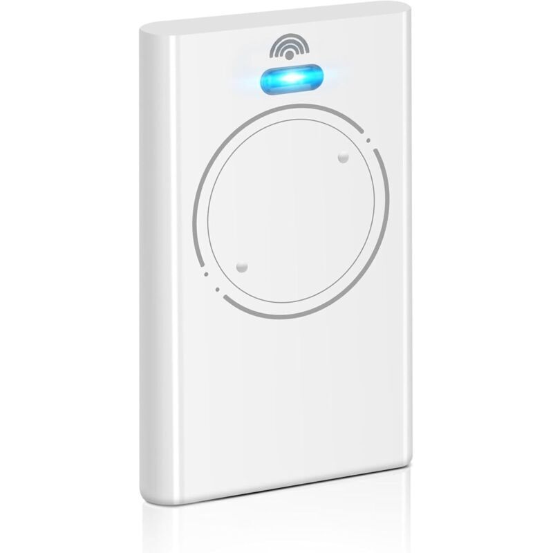 Télécommande 868 Mhz 2 Canaux Pour Portail Et Porte De Garage – Compatible Avec Modèles Courants – Blanc