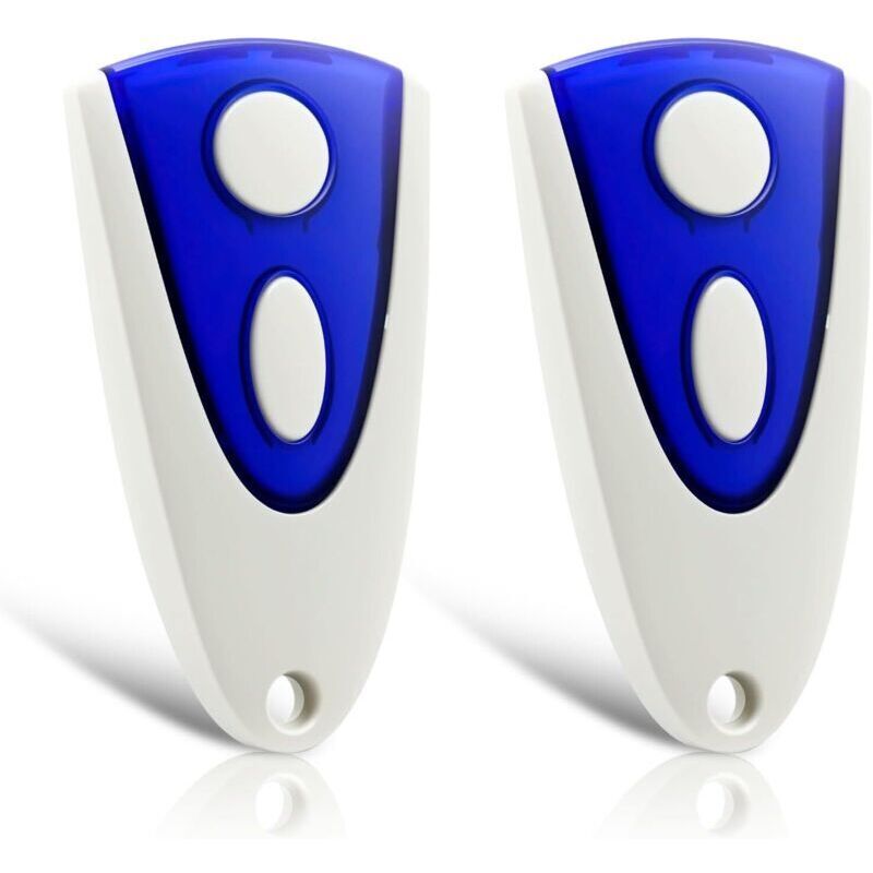 Lot De 2 Émetteurs Manuels Compatibles Avec Portes De Garage 433,92 Mhz, 2 Canaux, Pour Systèmes Novotron Et Novoferm