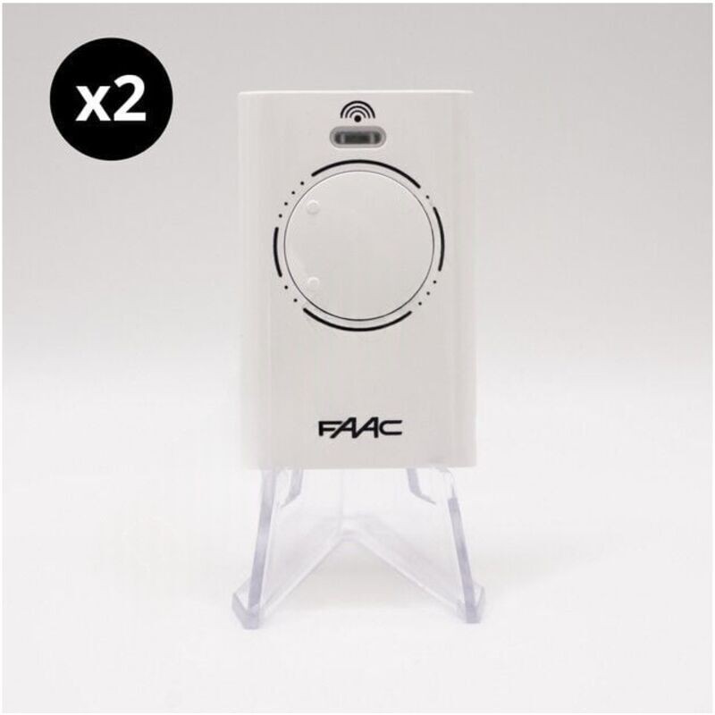 Télécommande Faac Xt4 868 Slh Noir Pack De 2 - Blanc - Télécommande Faac Xt4 868 Slh Noir Pack De 2 - Blanc