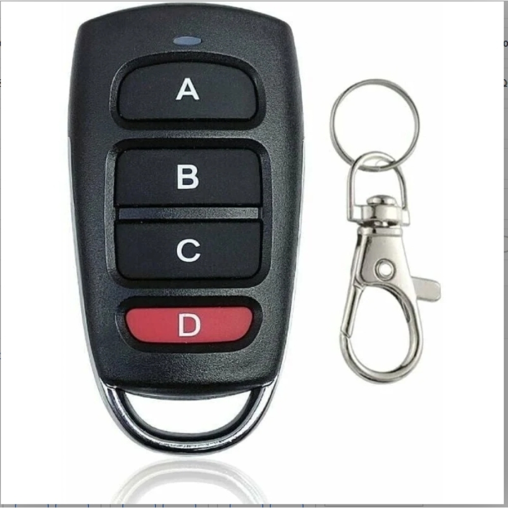 Portail De Télécommande Universelle, Télécommande Universelle Pour Porte De Garage 433,92 Mhz, 4 Télécommandes À Touches Fixes, Duplicateur De Code (1 Pièce).