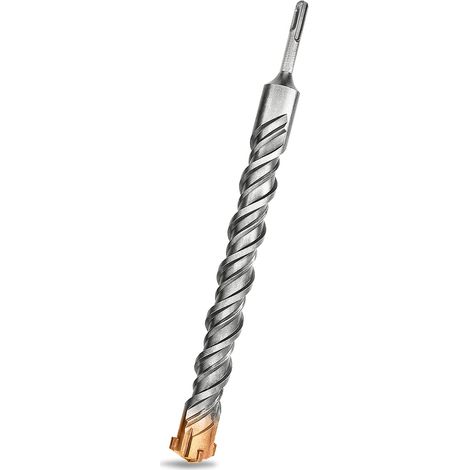 35 Mm X 350 Mm Sds-plus-bohrer, Ideal Zum Bohren In Beton, Ziegel, Stein Und Mauerwerk – 4 Hartmetallspitzen, Zubehör Für Schlagbohrmaschinen