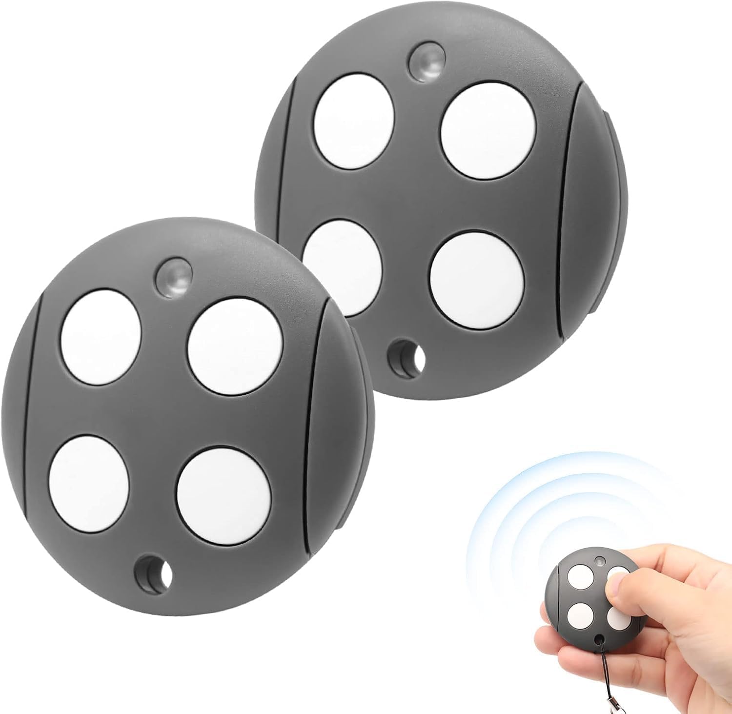 - Télécommande Portail - Émetteur 4 Canaux - Fréquence 433,92 Mhz Code Évolutif Pour Automatismes Mhouse Gtx4 Noir 5x5x1,7 Cm