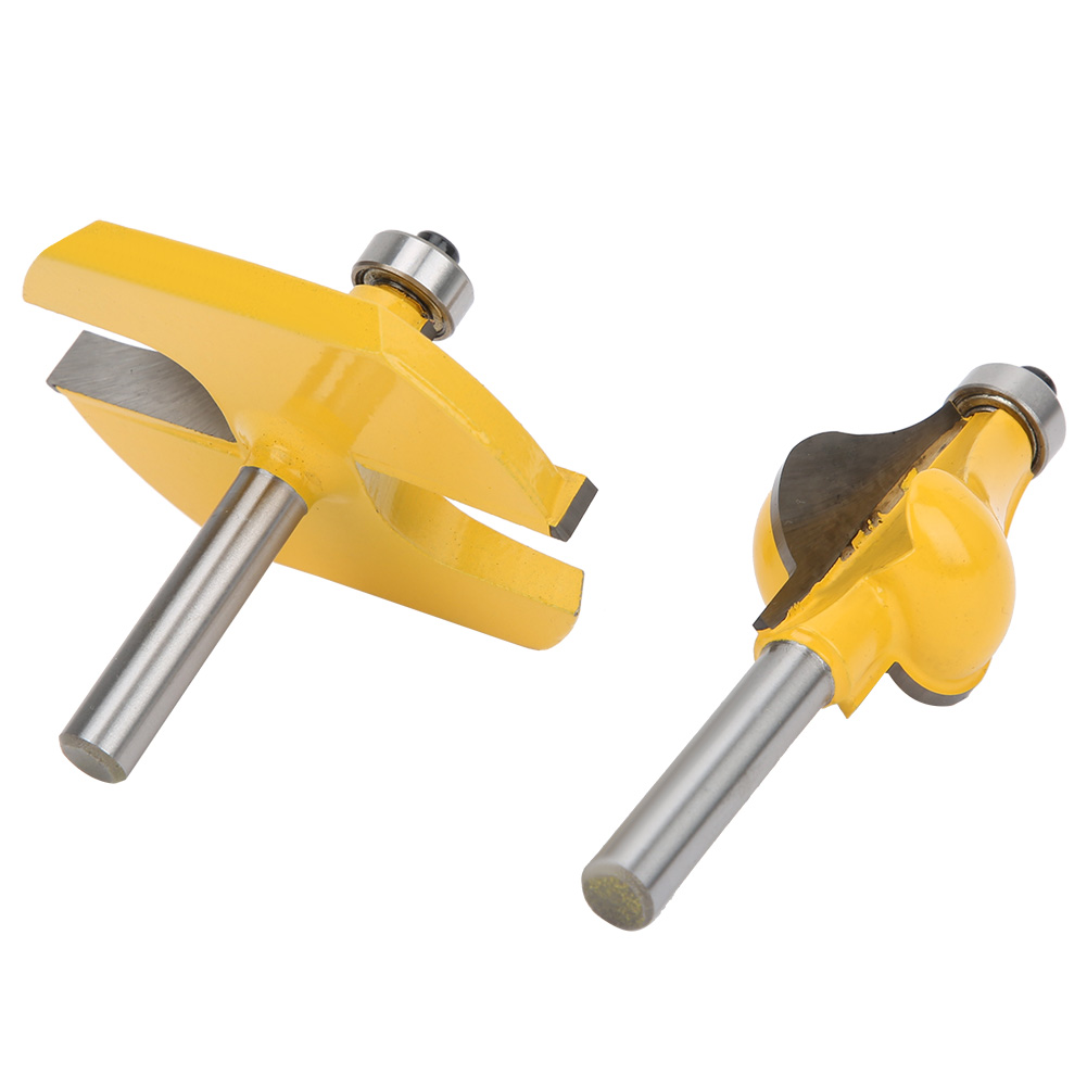 2-teiliges 8-mm-schaft-armlehnen-handlauf-fräser-set Mit Kugellager Für Die Holzbearbeitung