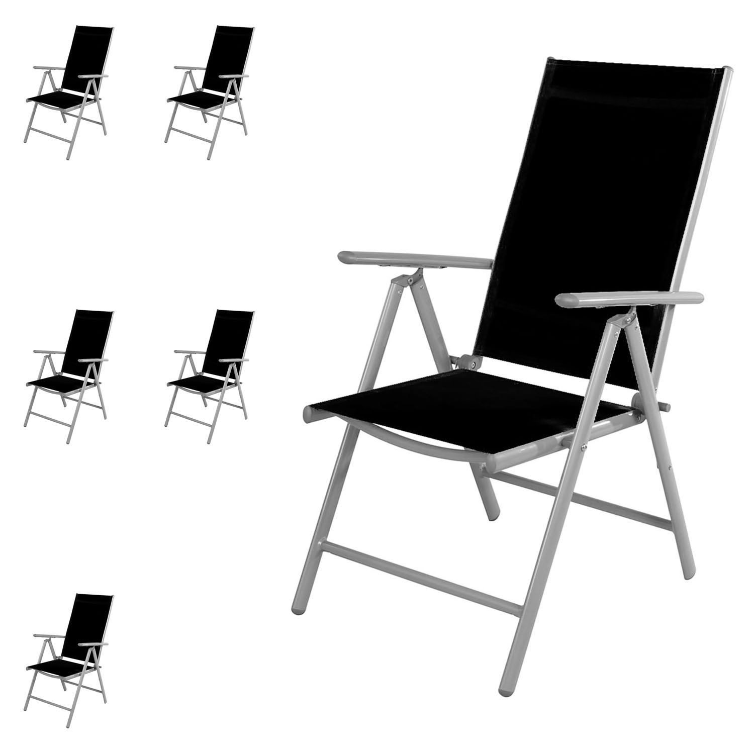 6 Stück Hochlehner Silbergrau/schwarz 7 Positionen-dmc5000s-6