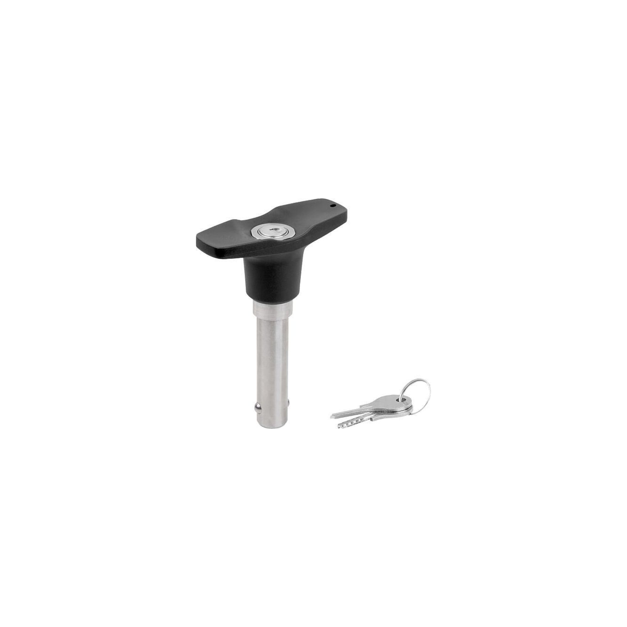 Kipp Kugelsperrbolzen Abschließbar T-griff Ø16 L40 Edelstahl 1.4305