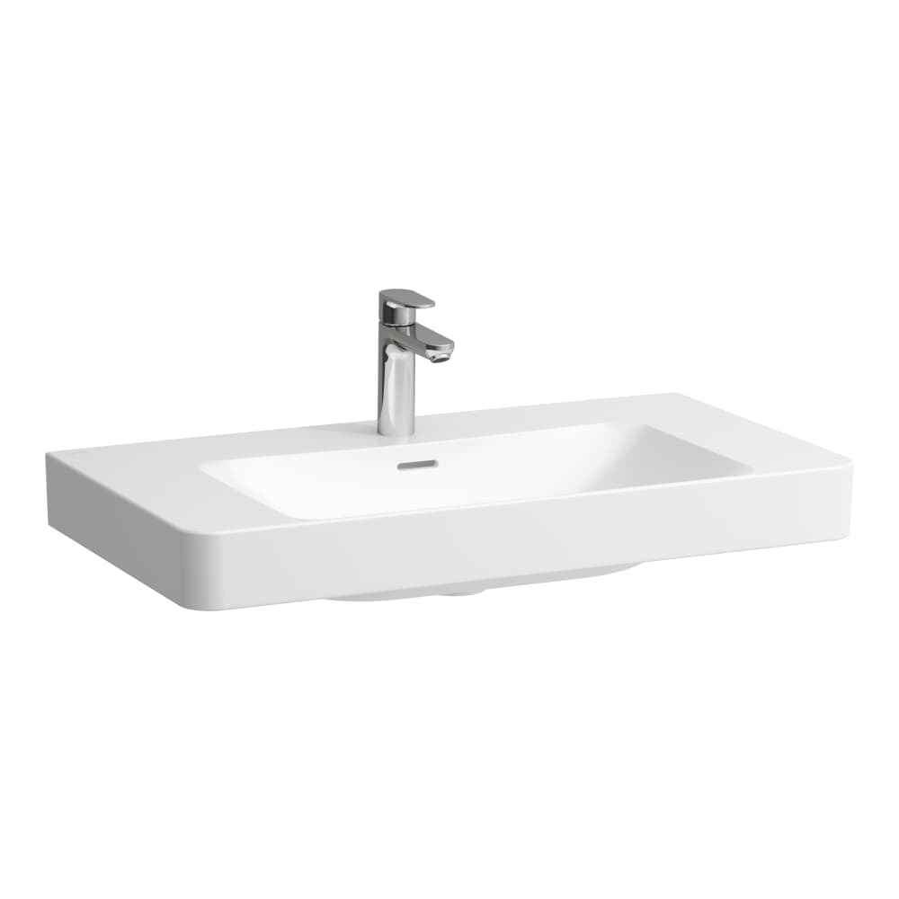Laufen Pro X Waschtisch, 3 Hahnlöcher, Mit Überlauf, 850x465mm,