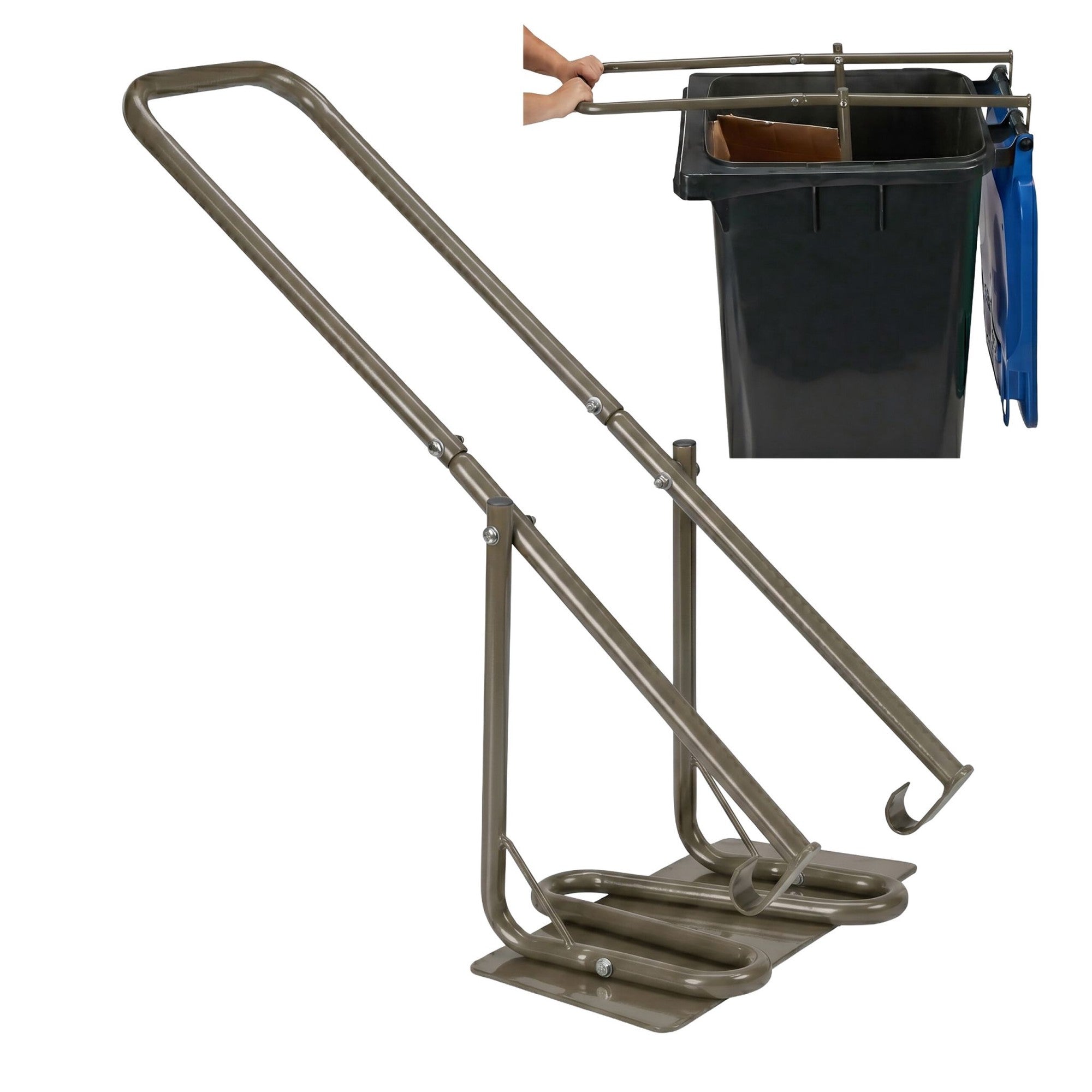 Manual Steel Waste Compactor With Metal Plate