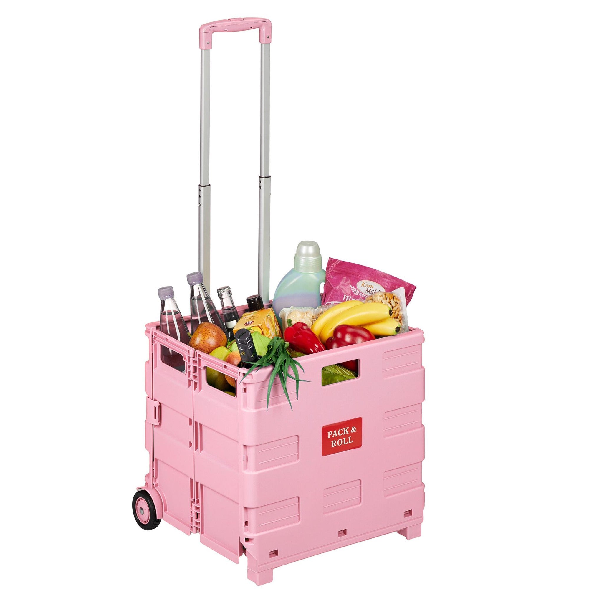 Folding Shopping Trolley With Telescopic Handle, 35kg Capacity