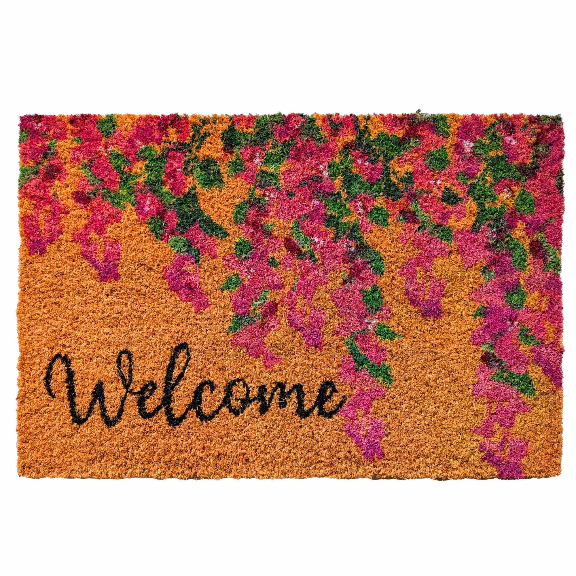 Coir Welcome Doormat, Non-slip, 60x40 Cm