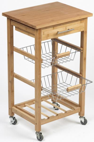 Kleiner Trolley Aus Massivem Bambus - Dm Creation - 00013