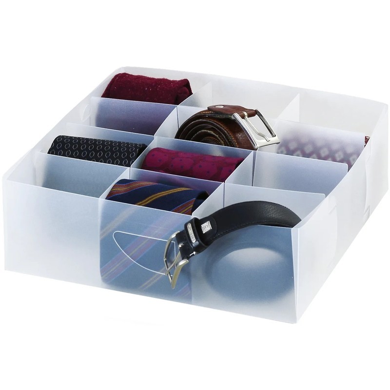 Domopak Living Schubladeneinteiler Mit 12 Fächern, 30 × 30 × 8 Cm