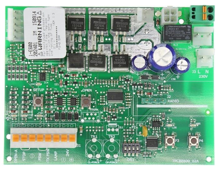 Faac E600 24v Steuereinheit Elektronikplatine Für Dolphin D600 Sektionaltormotor 63003655