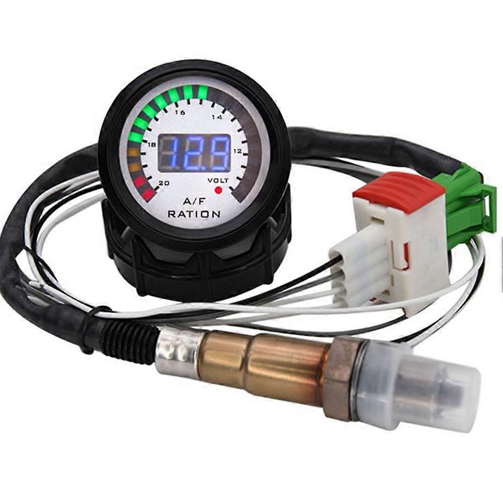 2-in-1-luft-kraftstoff-verhältnis-messgerät, Voltmeter, 12 V, 52 Mm, Digitales Auto-afr-voltmessgerät, Anzeige, Spannungsanzeige Mit O2-sauerstoffsensor