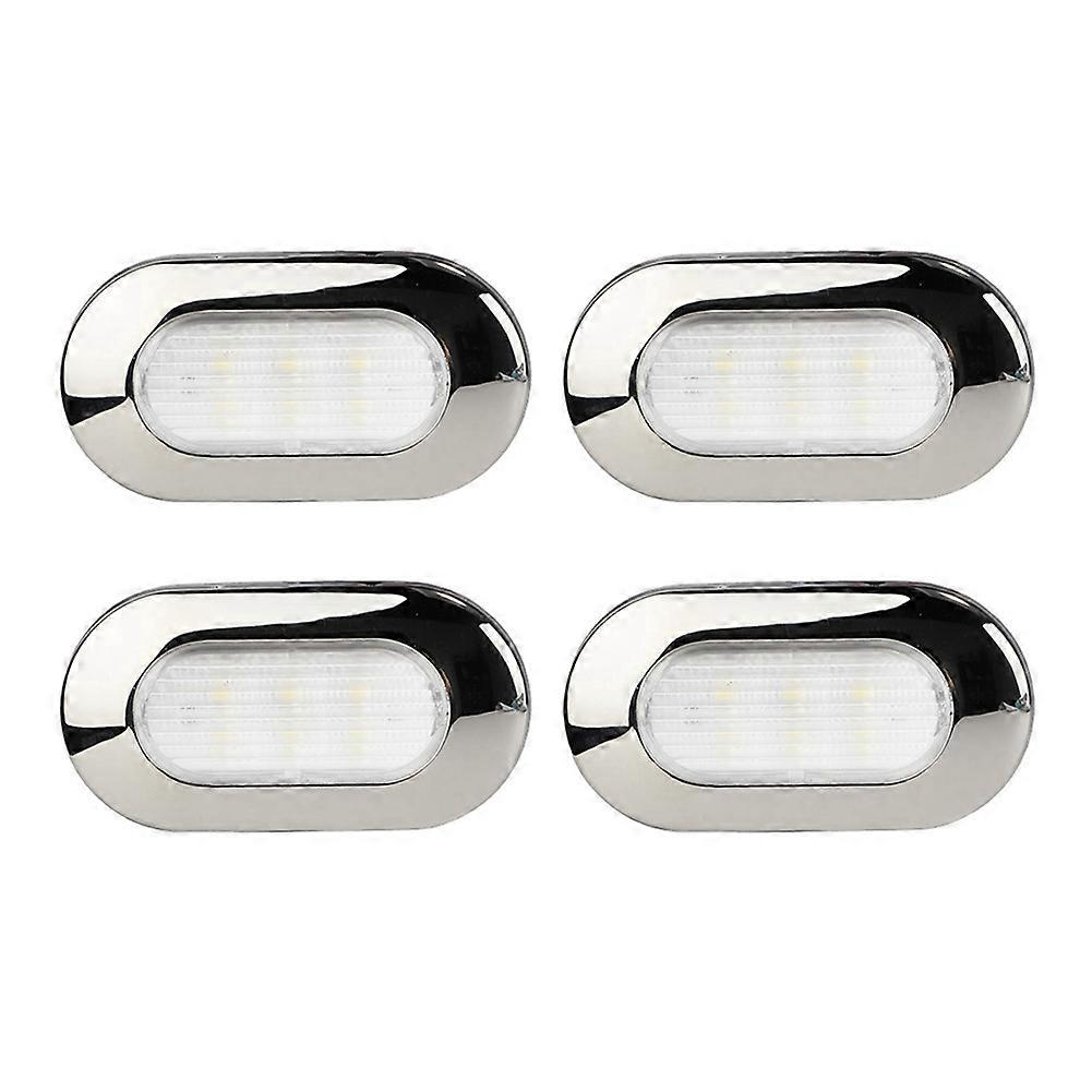 4er-pack Led-stufenleuchten, Montierte Akzentleuchten Für Boote, Yachten, Wohnmobile Und Wohnwagen