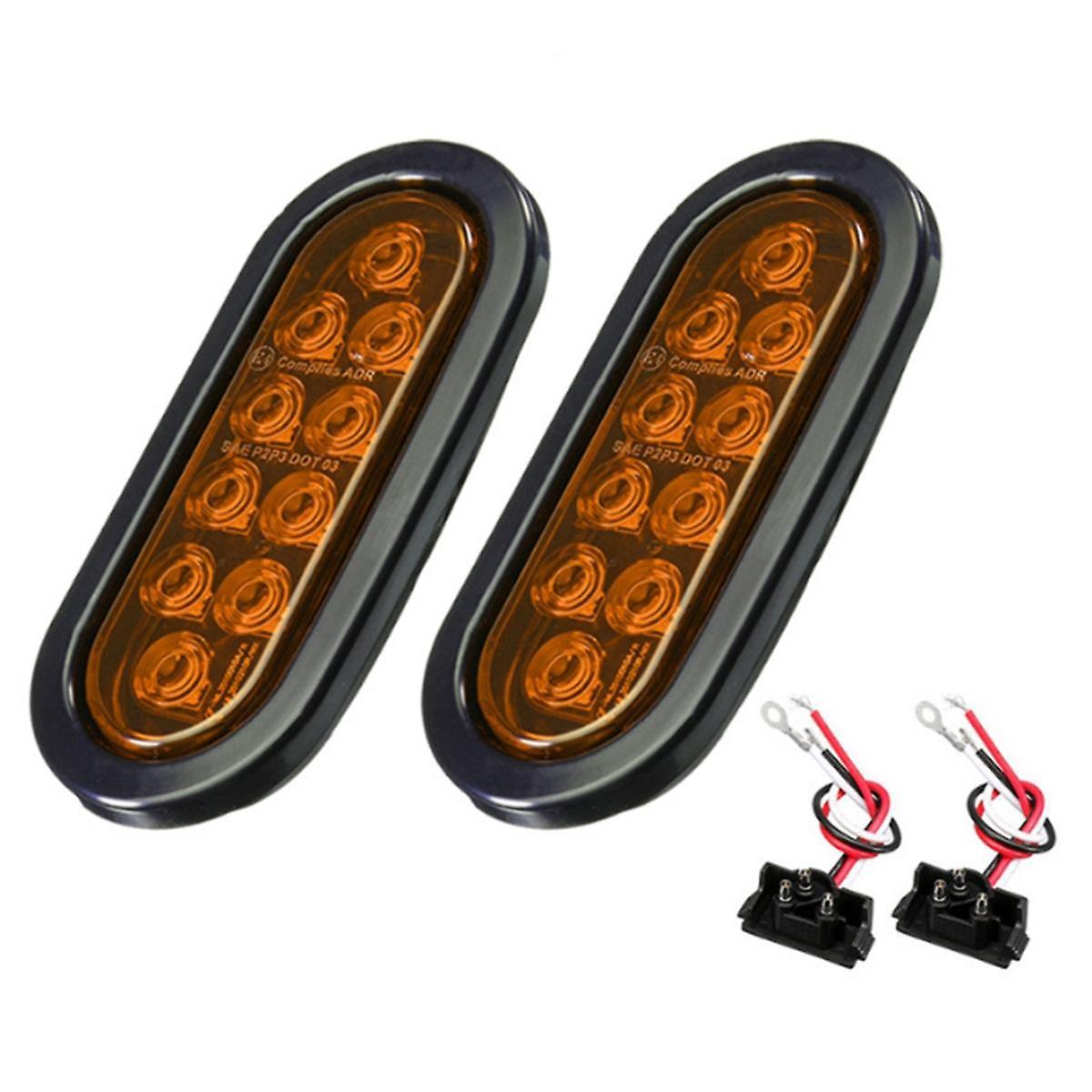 Auto Oval 10led Glühbirnen Bremslichter Mit Plug12v Blinker Universal Für Die Meisten Autos Tru