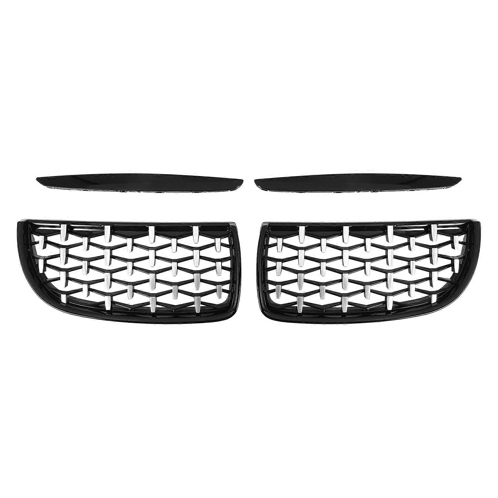 Glänzend Schwarzer Chrom-diamant-meteor-kühlergrill Im Neuesten Stil Für - 3er E90 E91 325i 328i 335i Pre-lci