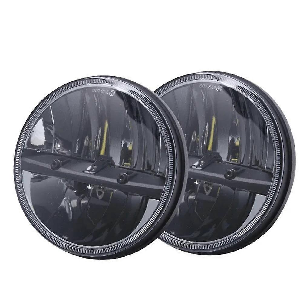 7-zoll-h4-led-motorradscheinwerfer (2 Stück), Kompatibel Mit Toyota, Jeep Wrangler Tj, Jk, Lj, Cj, Suzuki Und Lada Niva.