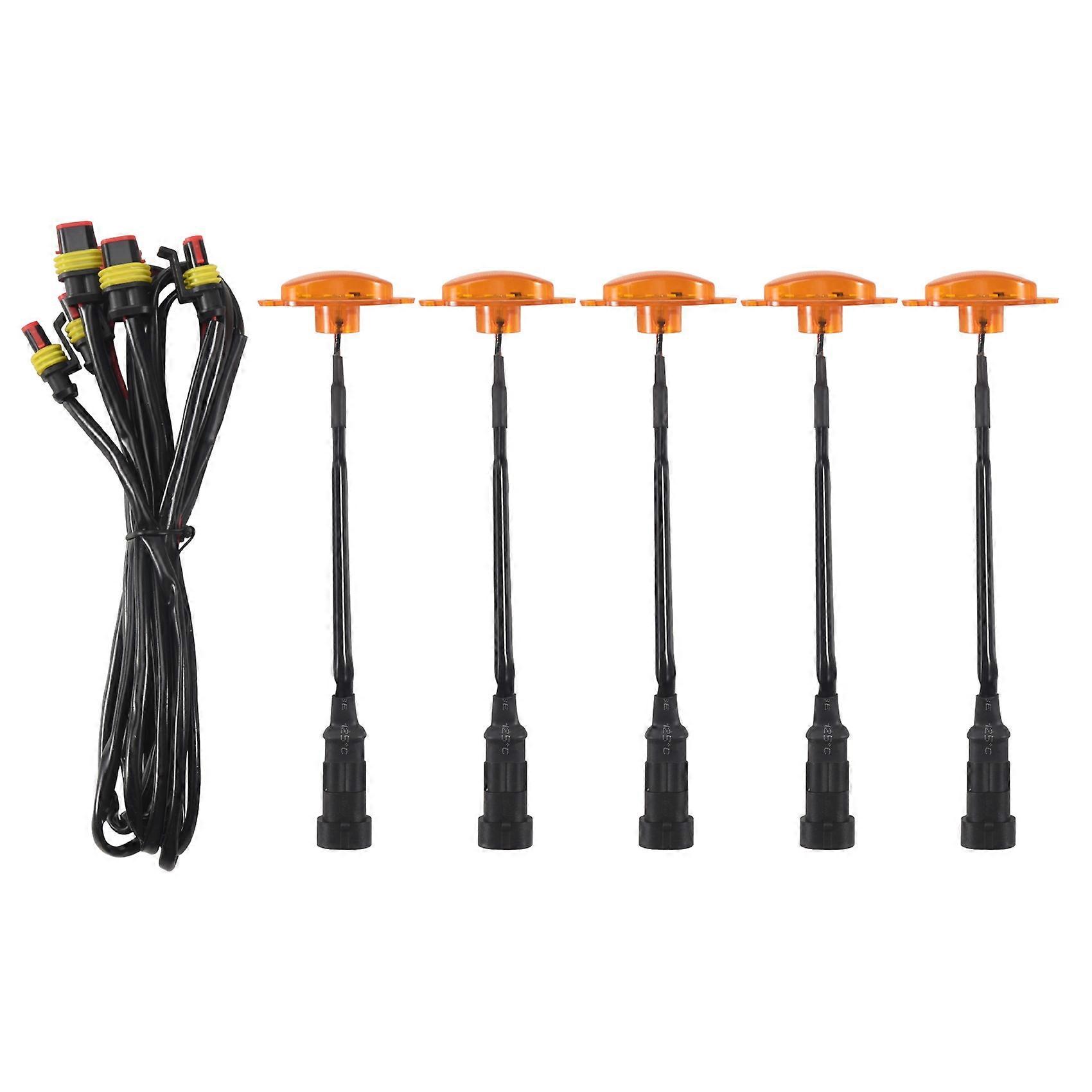 5pcs Auto-frontstoßstange Led-kühlergrilllicht Frontgrill Drl Tagfahrlicht Für Suv 2014-2020
