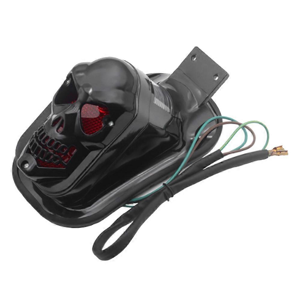 Motorrad Schädel Rücklicht Blinker Bremsleuchte Kennzeichenleuchte Hinten Rücklicht Motorrad Zubehör