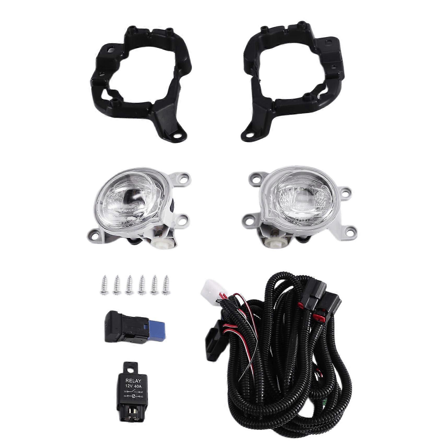 1 Paar Nebel Lichter Led Nebel Licht Scheinwerfer Led Nebel Lampe Abdeckung Grille Lünette Rahmen Für Toyota Harrier 2021 2022 2023