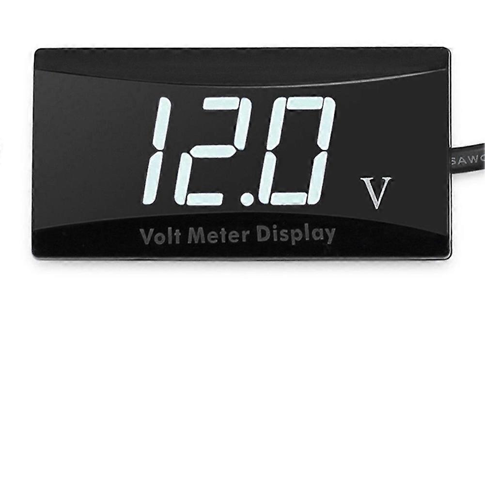 12v Batterie Voltmeter Display Digital Voltmeter Led Anzeige Universal Für Auto Motorrad Spannungsmesser Weißes Licht