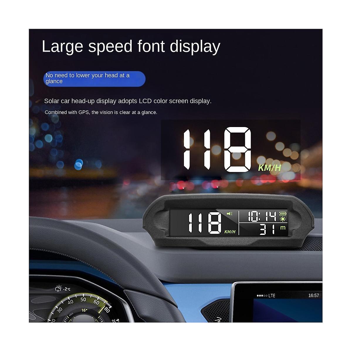 Universal Hud X 98 Auto Solar Digital Meter Gps Tachometer Übergeschwindigkeit Alarm Entfernung Höhe