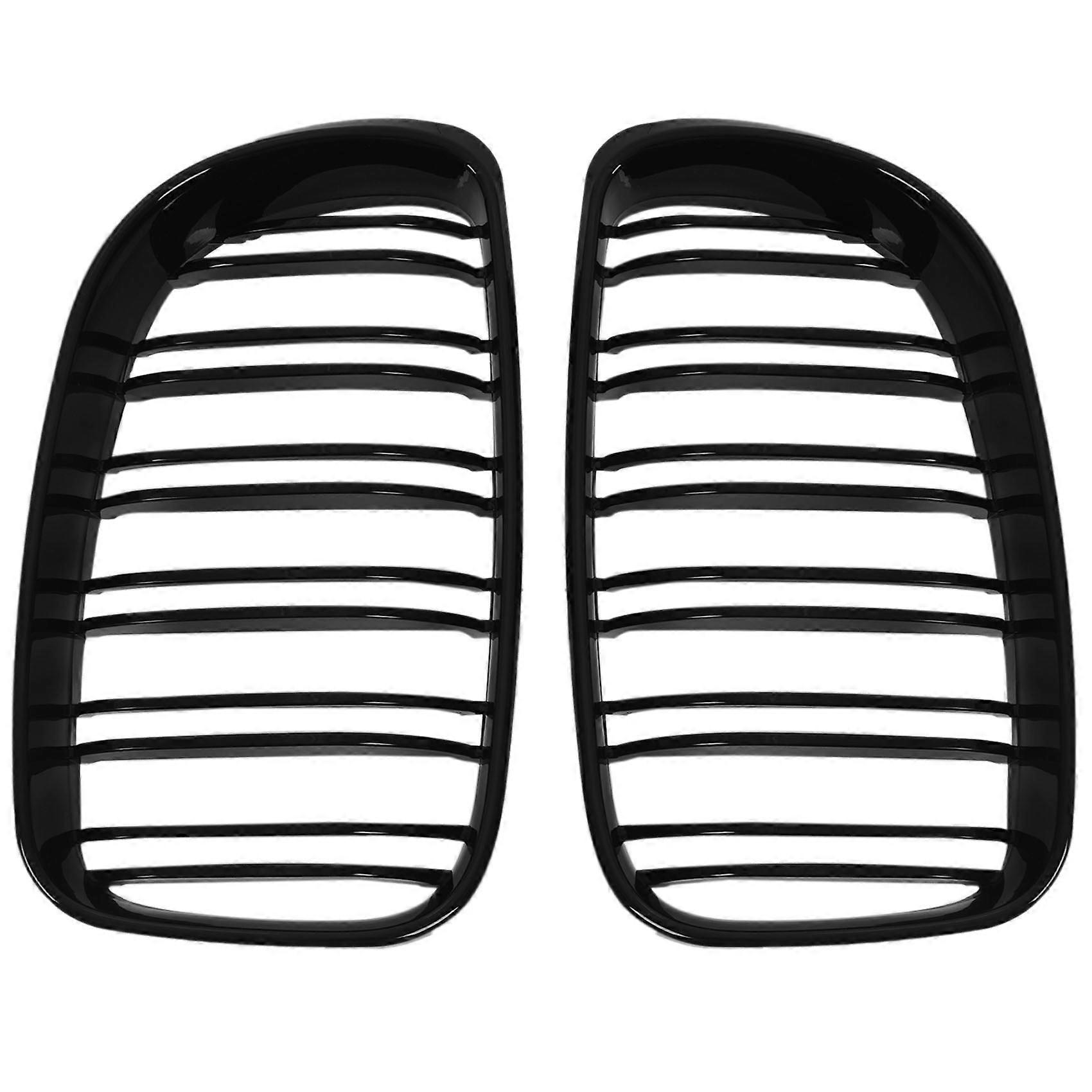 Glänzend Schwarzer Doppellamellen-frontnierengrill, Ersatz Für E81 E87 E82 E88 120i 128i 130i 13