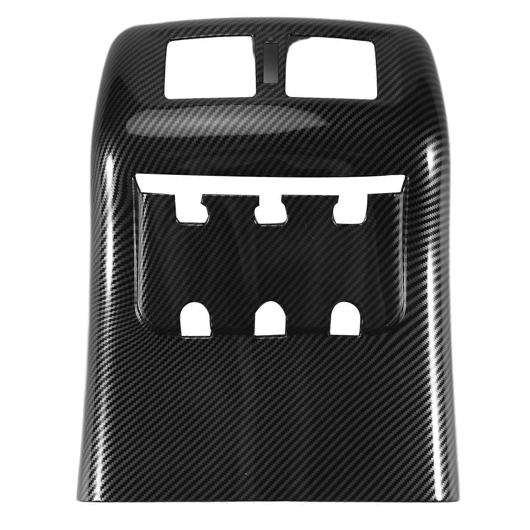 Für Navara Np300 2016-2021 Carbon Faser Auto Hinten Armlehne Box Klimaanlage Vent Outlet Abdeckung Trim Ac
