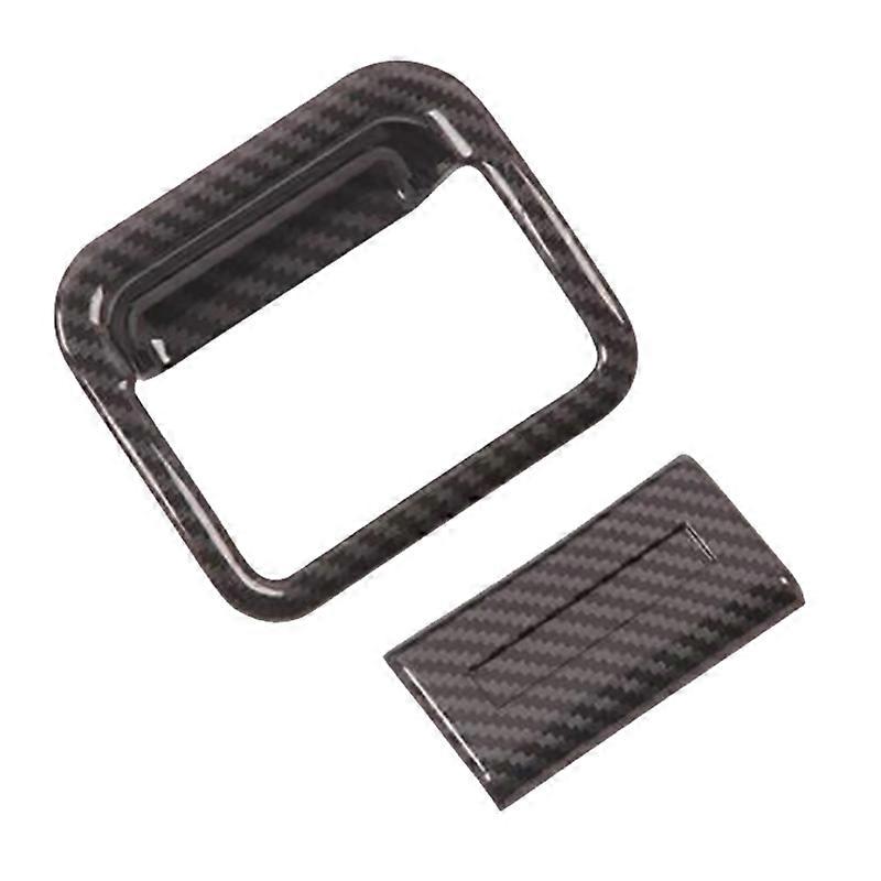 Für Navara Np300 2016-2021 Carbon Faser Auto Handschuh Box Griff Schüssel Abdeckung Trim Dekor Zubehör
