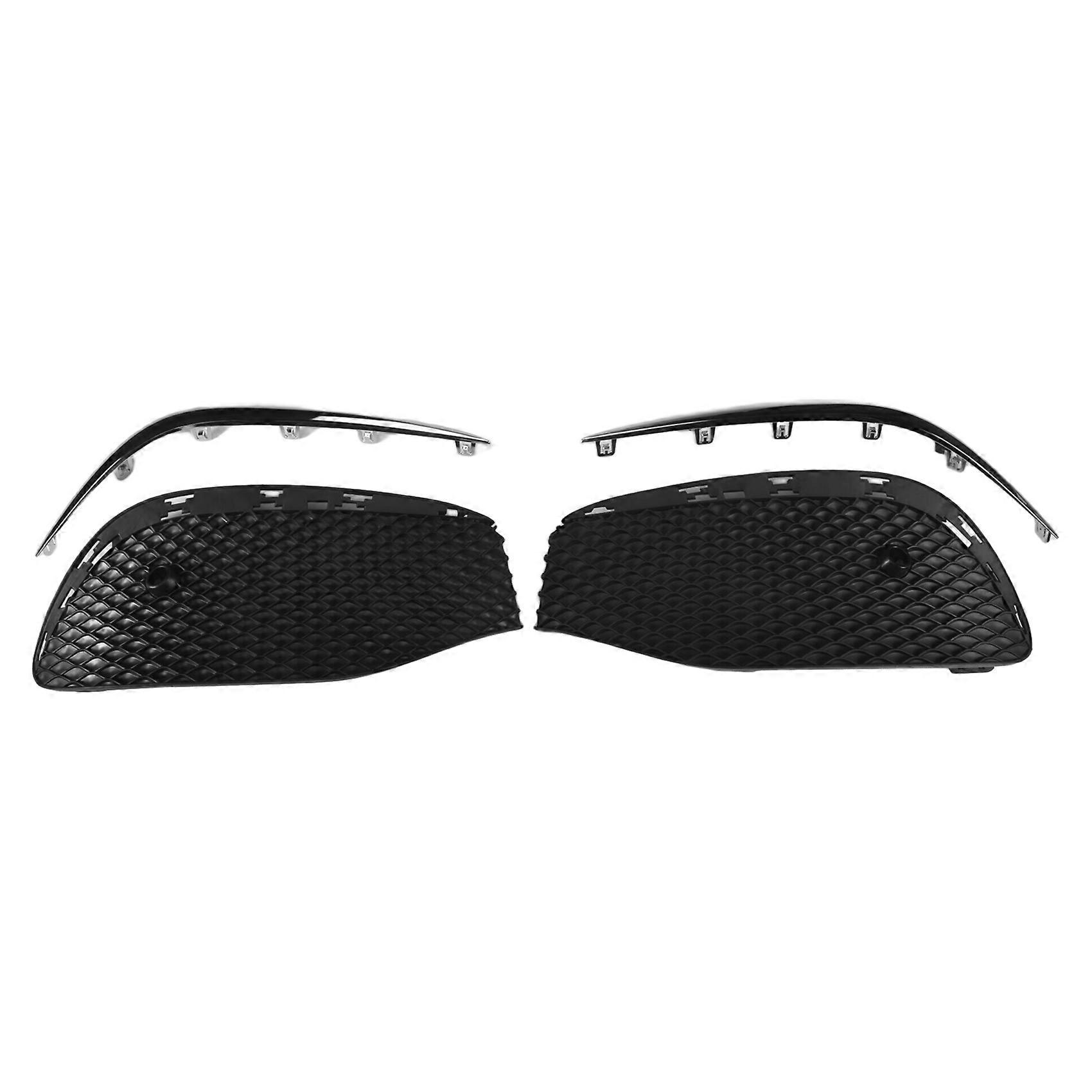 1 Paar Auto-frontstoßstange, Nebelscheinwerfer-gitter, Nebelscheinwerfer-grill-abdeckung Mit Chromstreifen Für – E-klasse W213 2