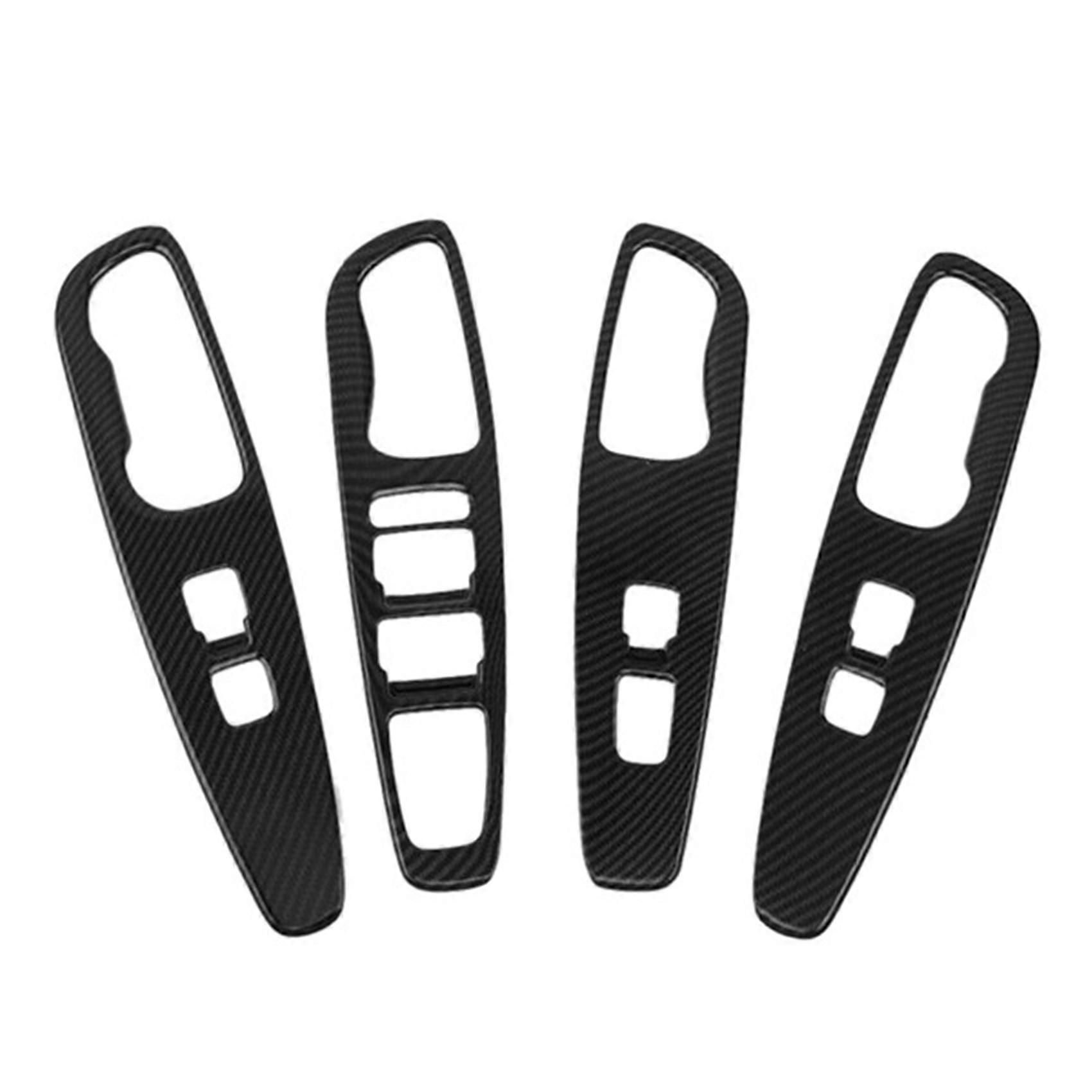 Kohlefaser-hebeschalter-knopfabdeckung Ziert Türarmlehnen-panel-rahmen Für 2019–2021