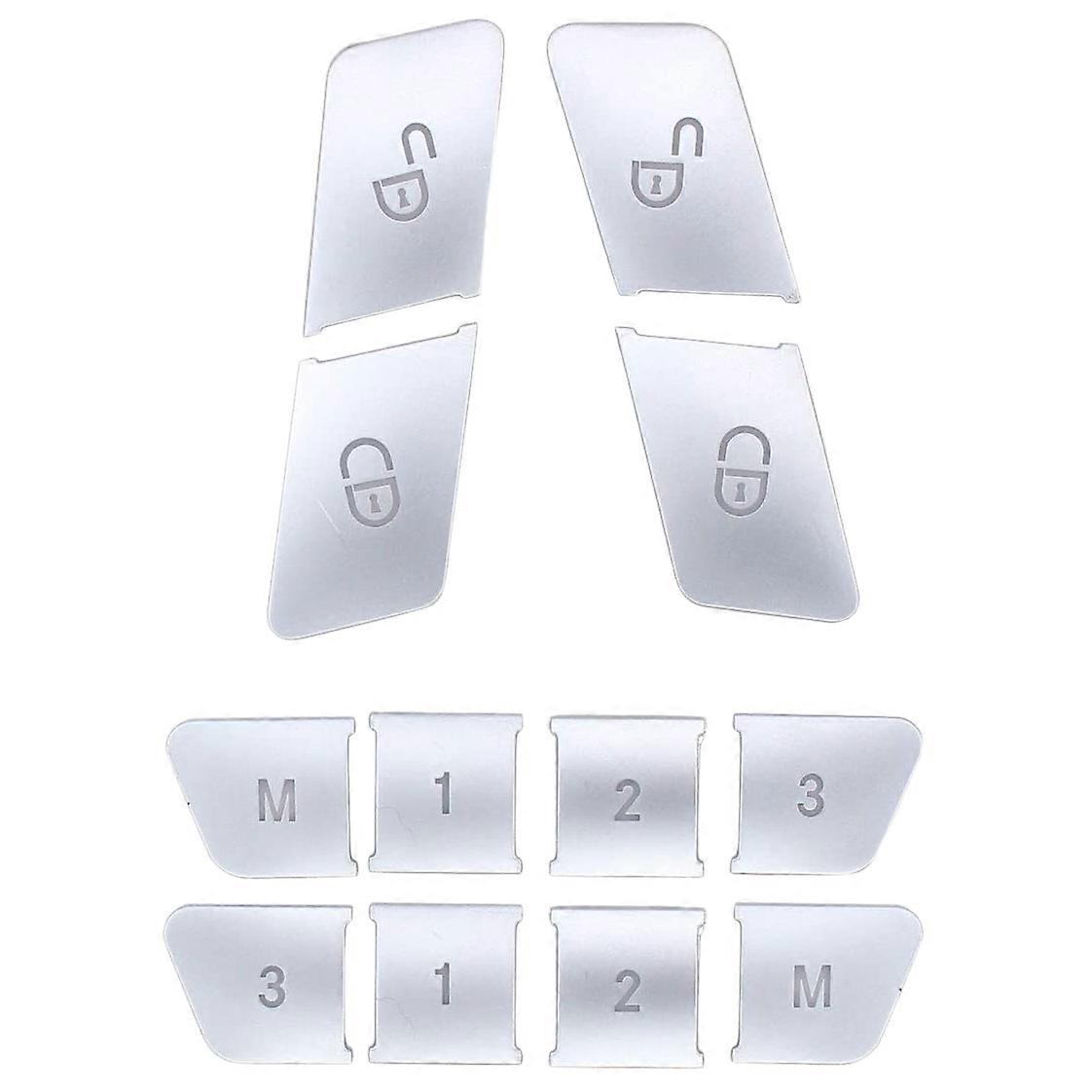 12 Stücke Autotür Memory Lock Tasten Abdeckungen Aufkleber Für Cla/gla//gle/cls/gl/ml//e