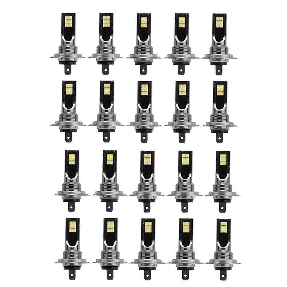 20 Stück H7 12smd Led-nebelscheinwerfer, Canbus-birnenumwandlung, 1000 Lm, 6000 K, Weißes Licht, Fehlerfrei, Canbus-glühbirne