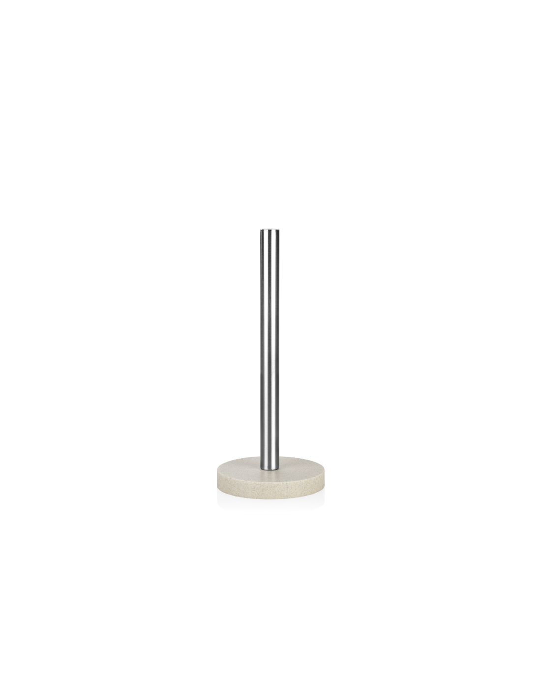 Papelrollenhalter, Edelstahl Mit Beiger Resin-basis, Ø 13,5 X 33 Cm