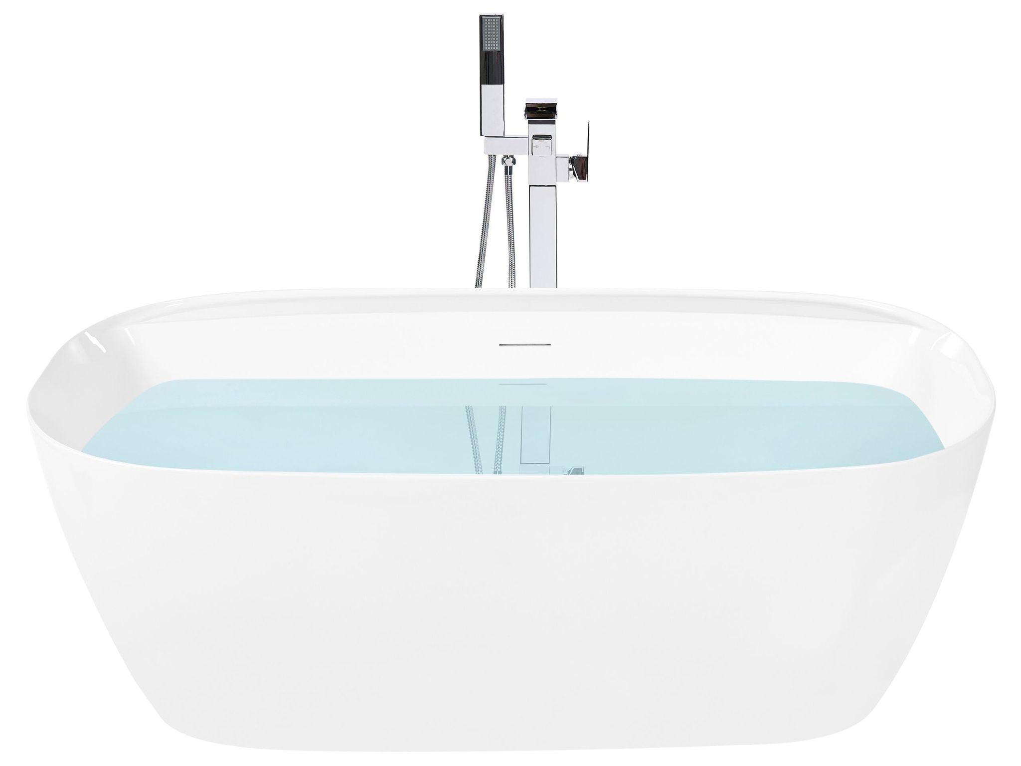 Freistehende Badewanne Tacuaral 170 X 80 Cm Weiß