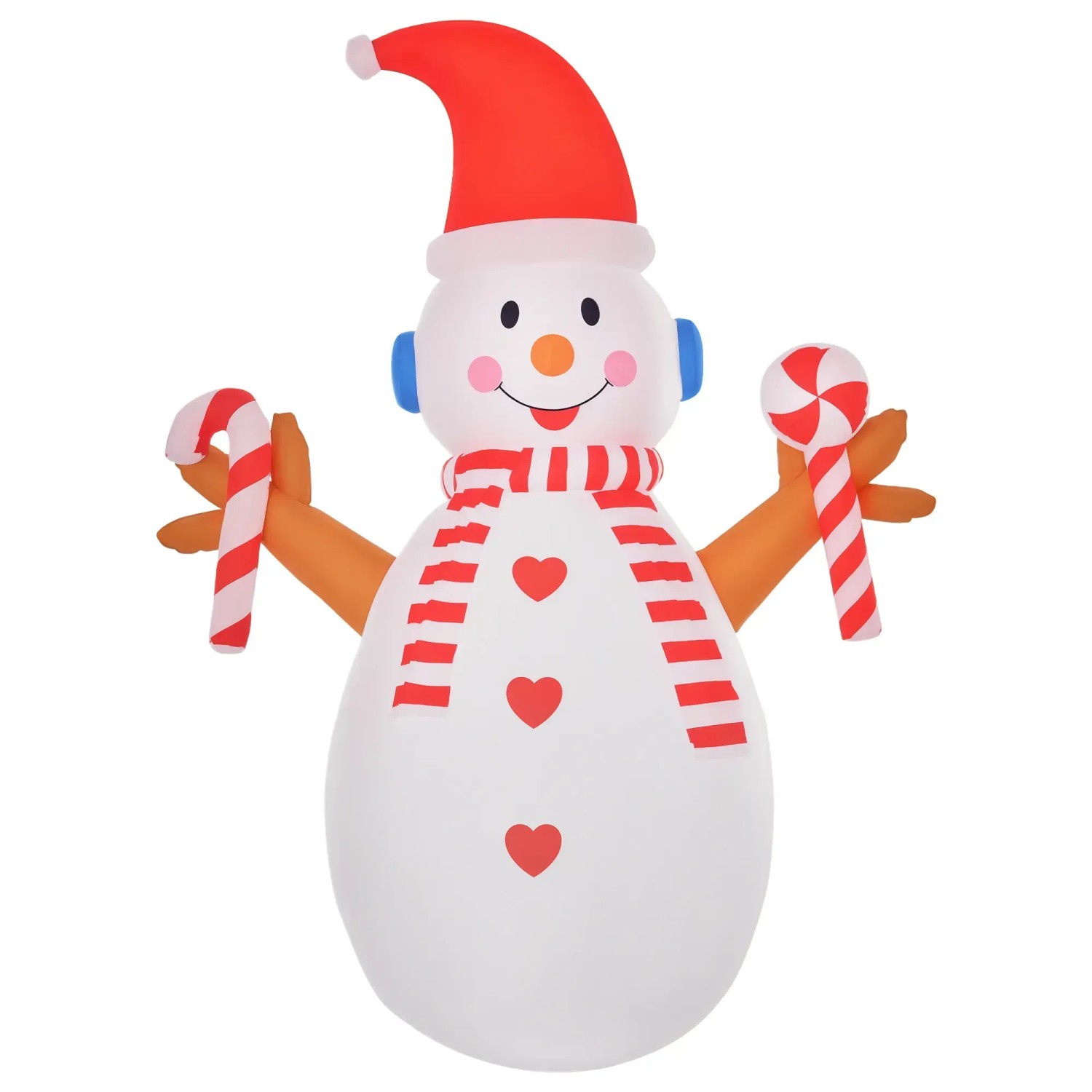 HOMCOM 2,4 m Aufblasbarer Schneemann