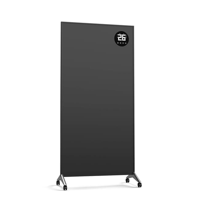 Klarstein Wonderwall Smart Bornholm Infrarotheizung 1200 W Smart-Steuerung Wandmontage LED-Display Schwarz