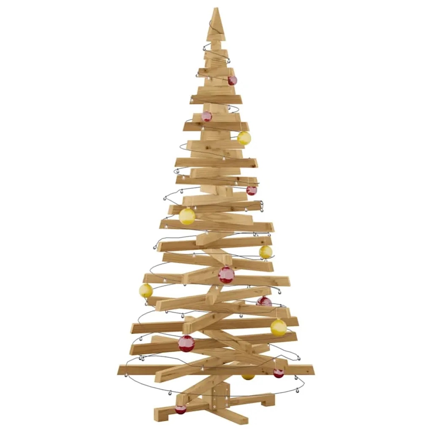 vidaXL Weihnachtsbäume mit Ständer Braun 180 cm Massivholz Kiefer 42016713